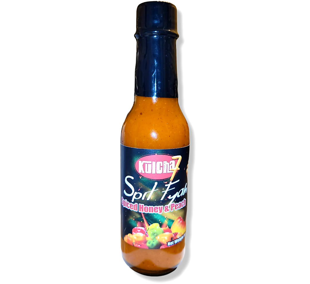 Spit Fyah - Spiced Honey & Peach hot sauce